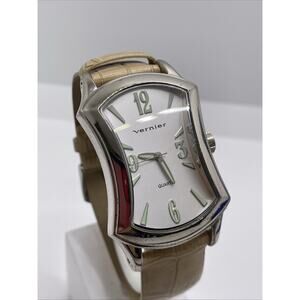 Vernier Womens Silvertone Quartz Fashion Watch Works New Battery